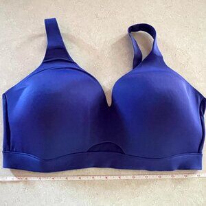 Cacique Lightly Lined No Wire Bra 40DDD Full Coverage Adjustable Strap Purple